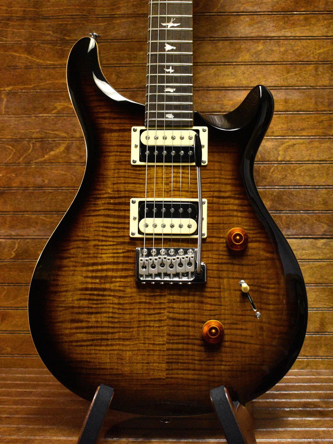 PRS SE Custom 24 Black Gold Sunburst