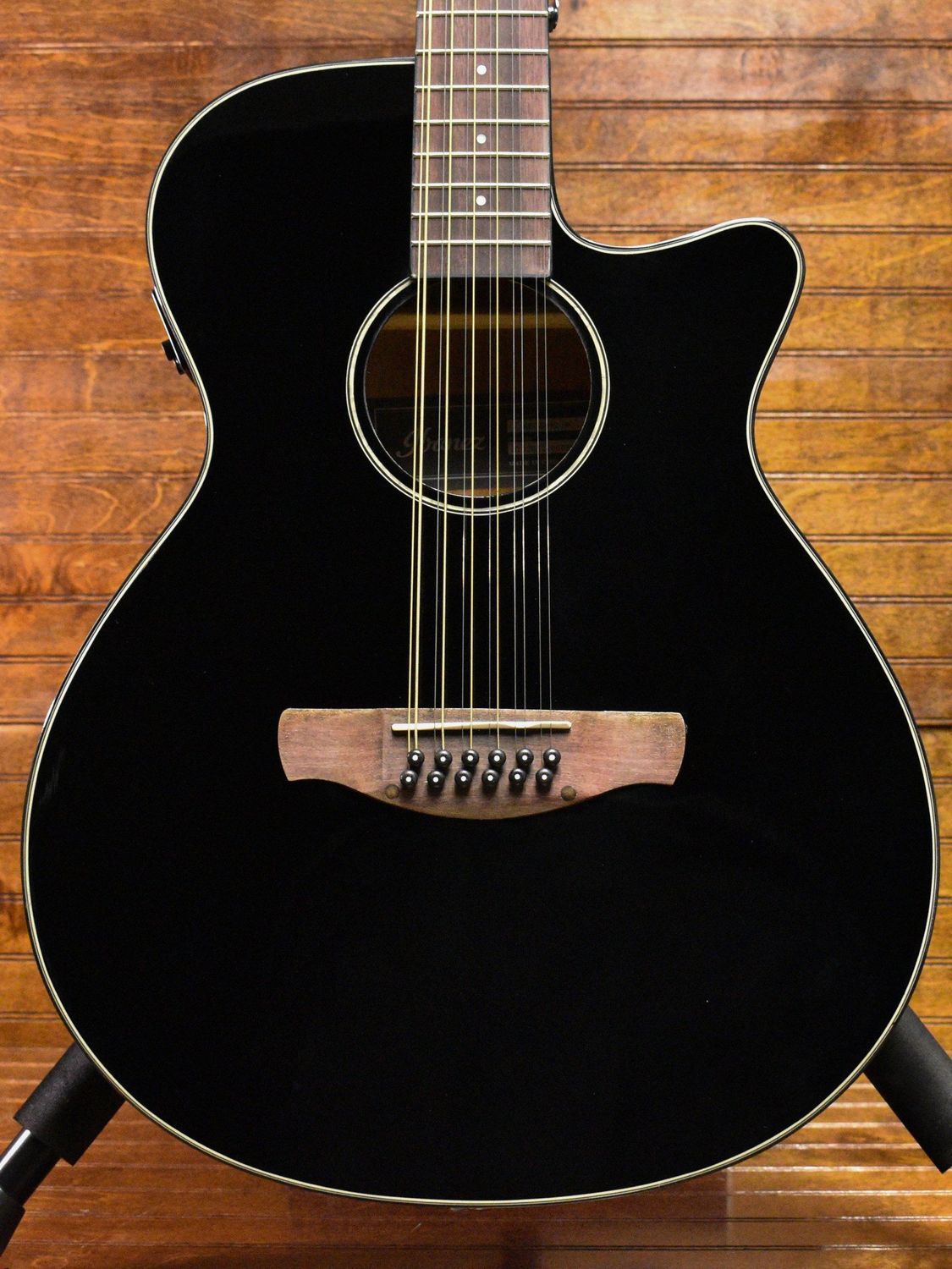 Ibanez AEG5012BK 12-String Acoustic-Electric, Black