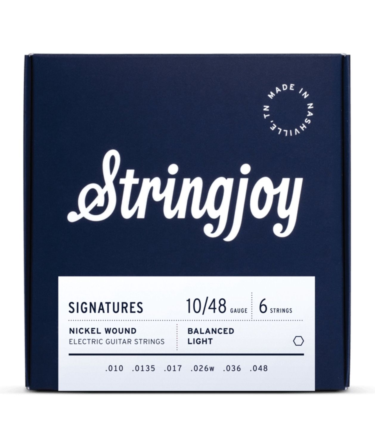 Stringjoy Signatures Balanced Light 10-48 Nickel Wound Electric Strings