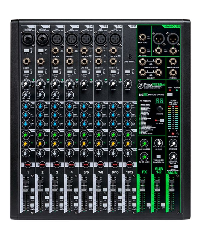 Mackie ProFX12v3, 12-channel Professional USB Mixer