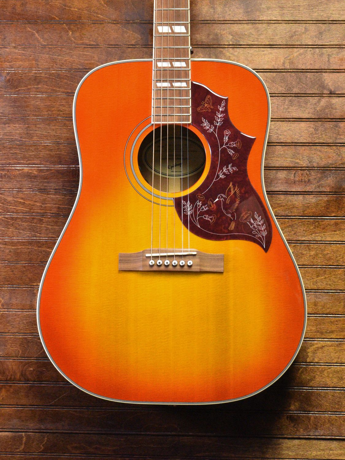 Epiphone Hummingbird Studio Acoustic-Electric Guitar - Faded Cherry Sunburst