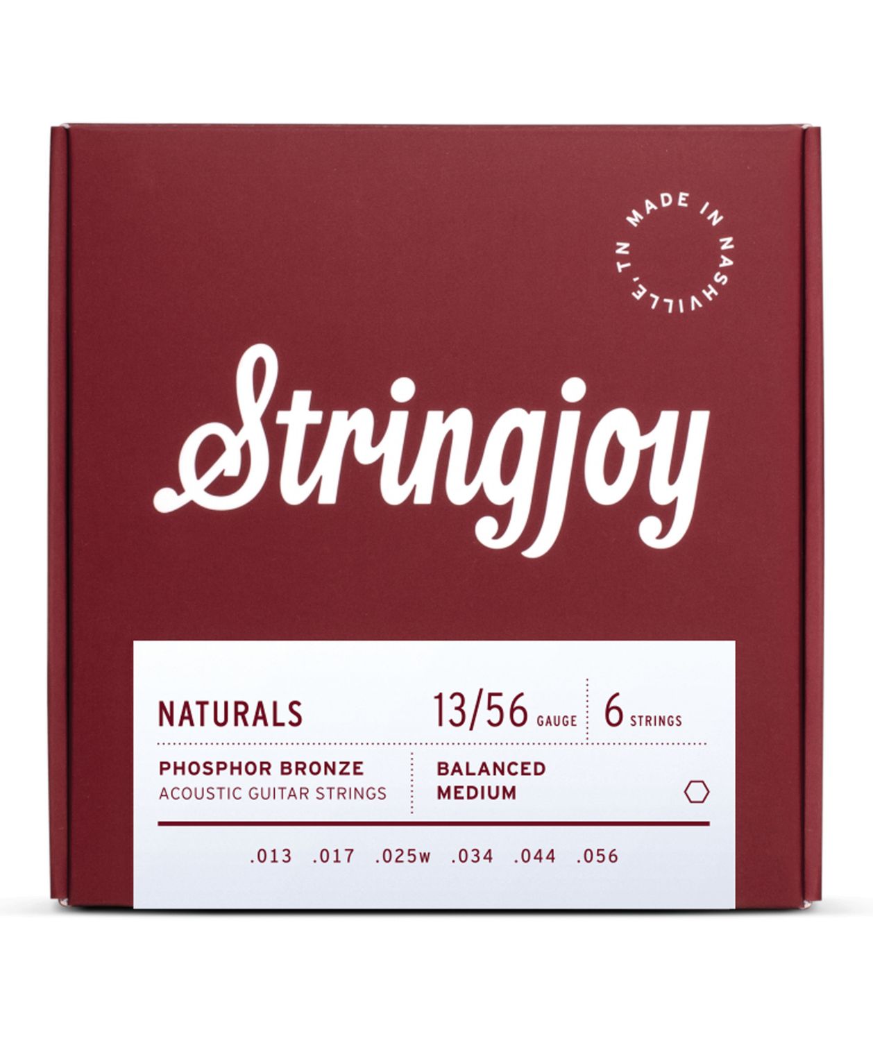 Stringjoy Naturals Medium 13-56 Phosphor Bronze Acoustic Strings