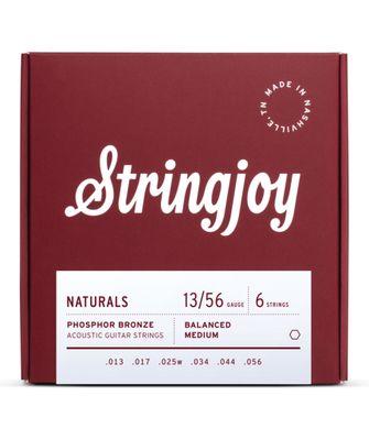 Stringjoy Naturals Medium 13-56 Phosphor Bronze Acoustic Strings