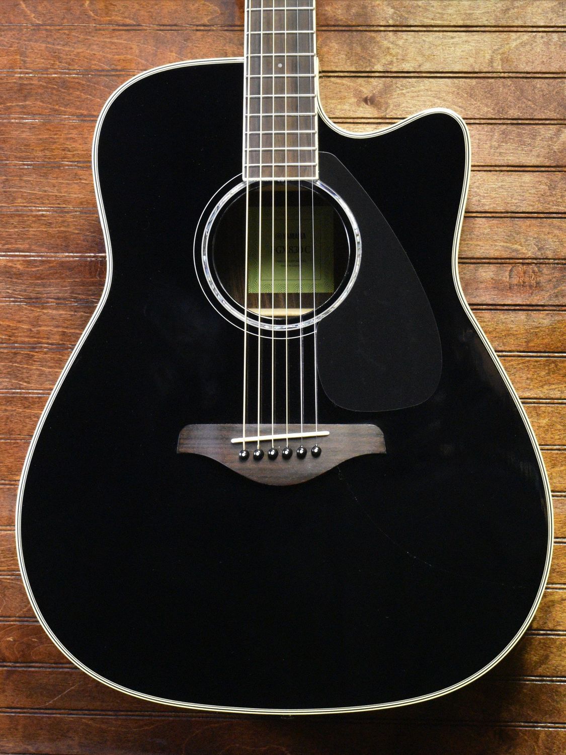 YAMAHA  FGX830C BLACK ACC ELECTRIC GUITAR
