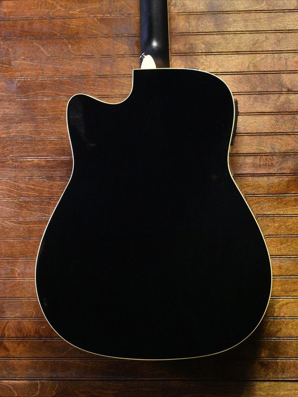 YAMAHA  FGX830C BLACK ACC ELECTRIC GUITAR
