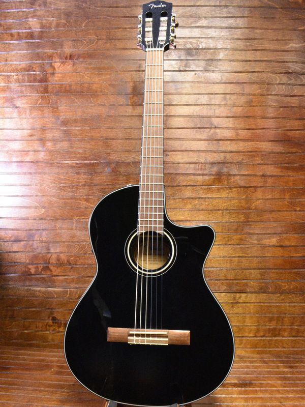 FENDER CN-140SCE BLACK w hardshell case