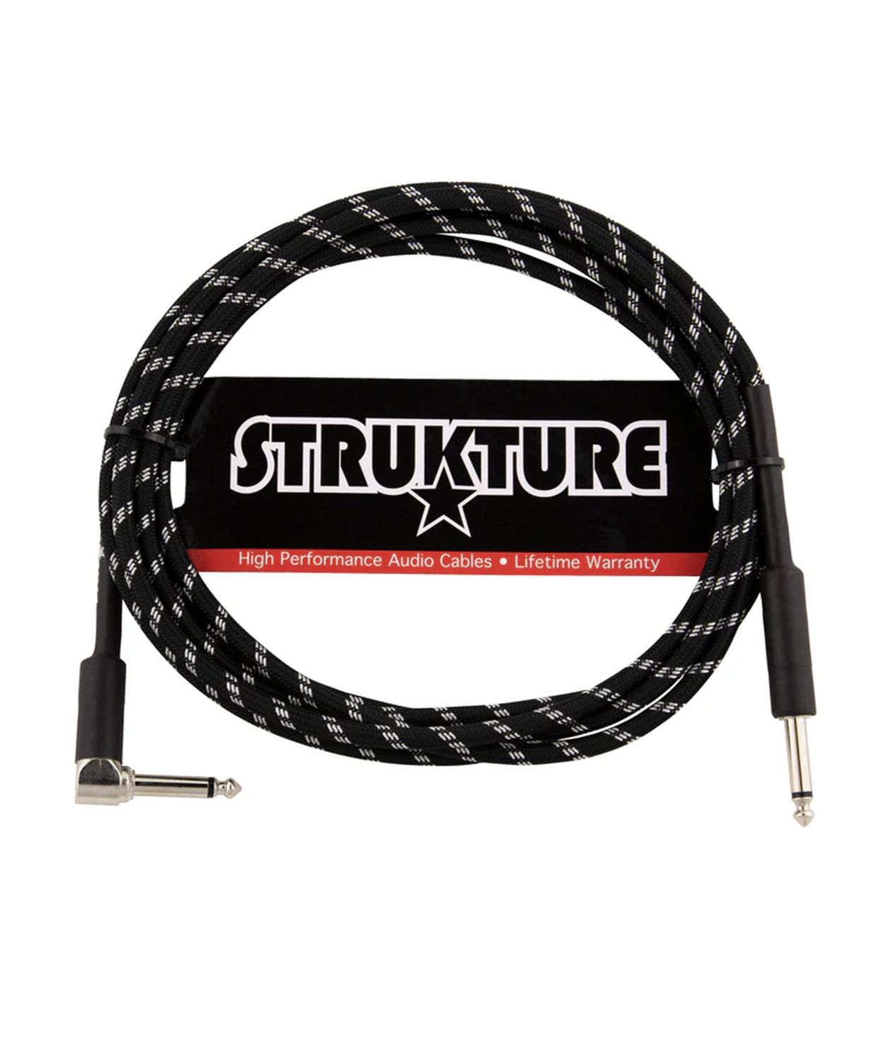SC10BSR 10 FOOT  STRUKTURE INST CABLE BLACK/SILVER