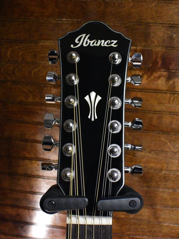 Ibanez AEG5012BK 12-String Acoustic-Electric, Black