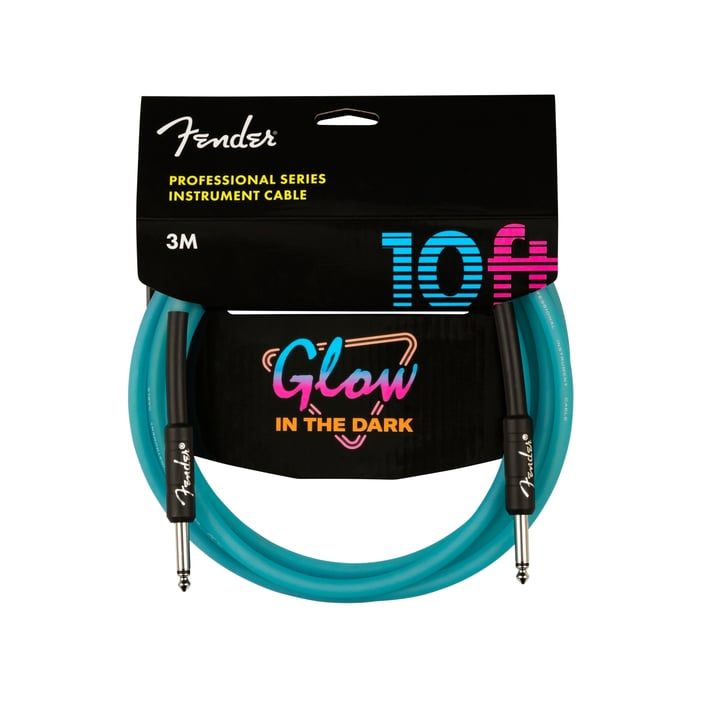 Fender 10ft Pro Series Glow Instrument Cable