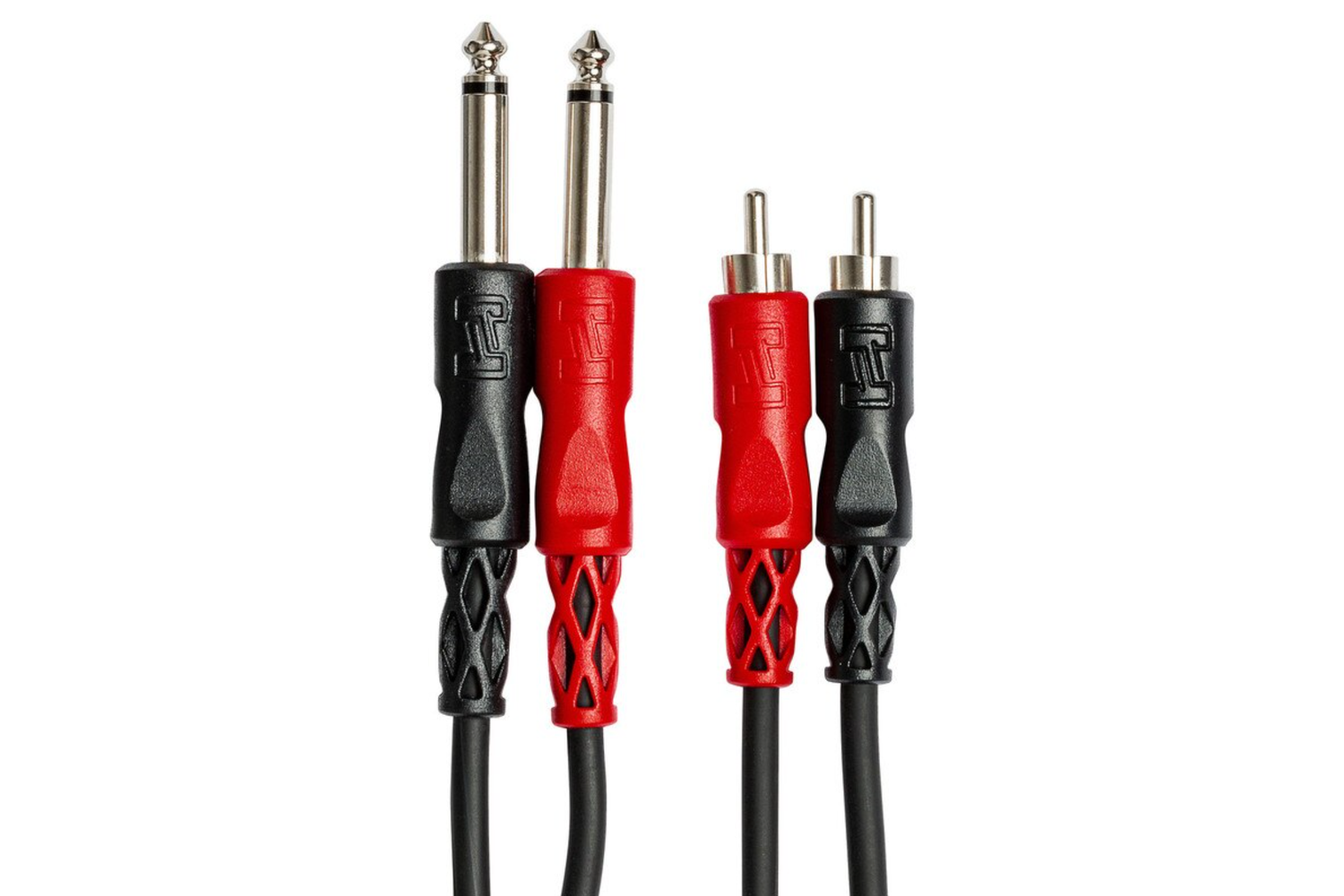 Hosa 3m 1/4&quot; TS to RCA Dual Adaptor Cable