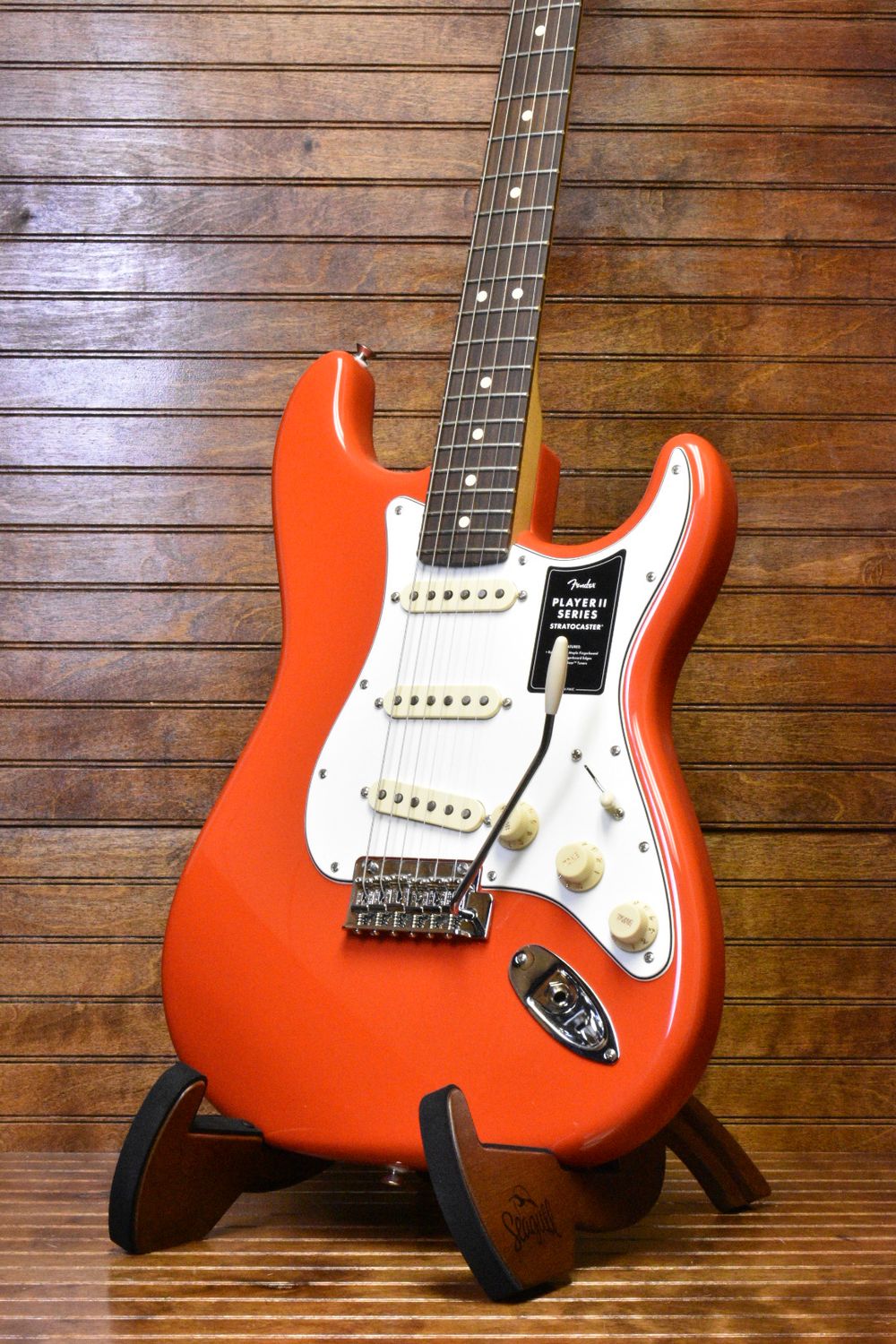 Player II Stratocaster® Coral Red | Fender Electric Guitar w/ Rosewood Fingerboard