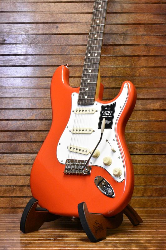Player II Stratocaster® Coral Red | Fender Electric Guitar w/ Rosewood Fingerboard