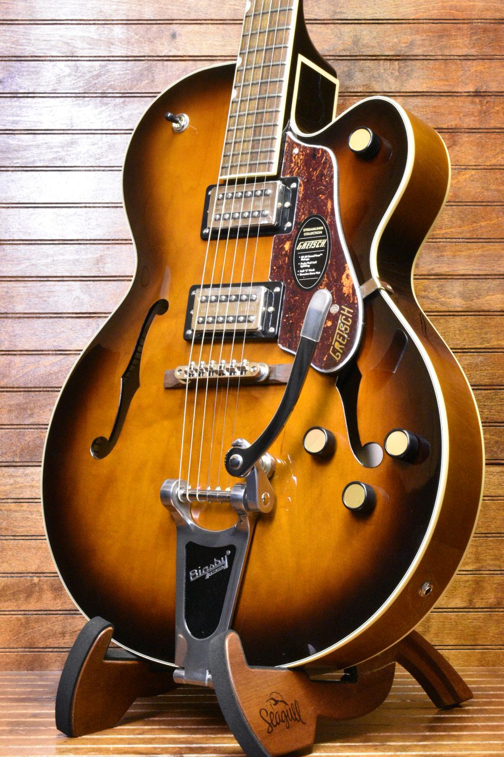 Gretsch  G2420T Streamliner™ Hollow Body with Bigsby®, Laurel Fingerboard, Broad&#39;Tron™ BT-3S Pickups, Robusto Burst