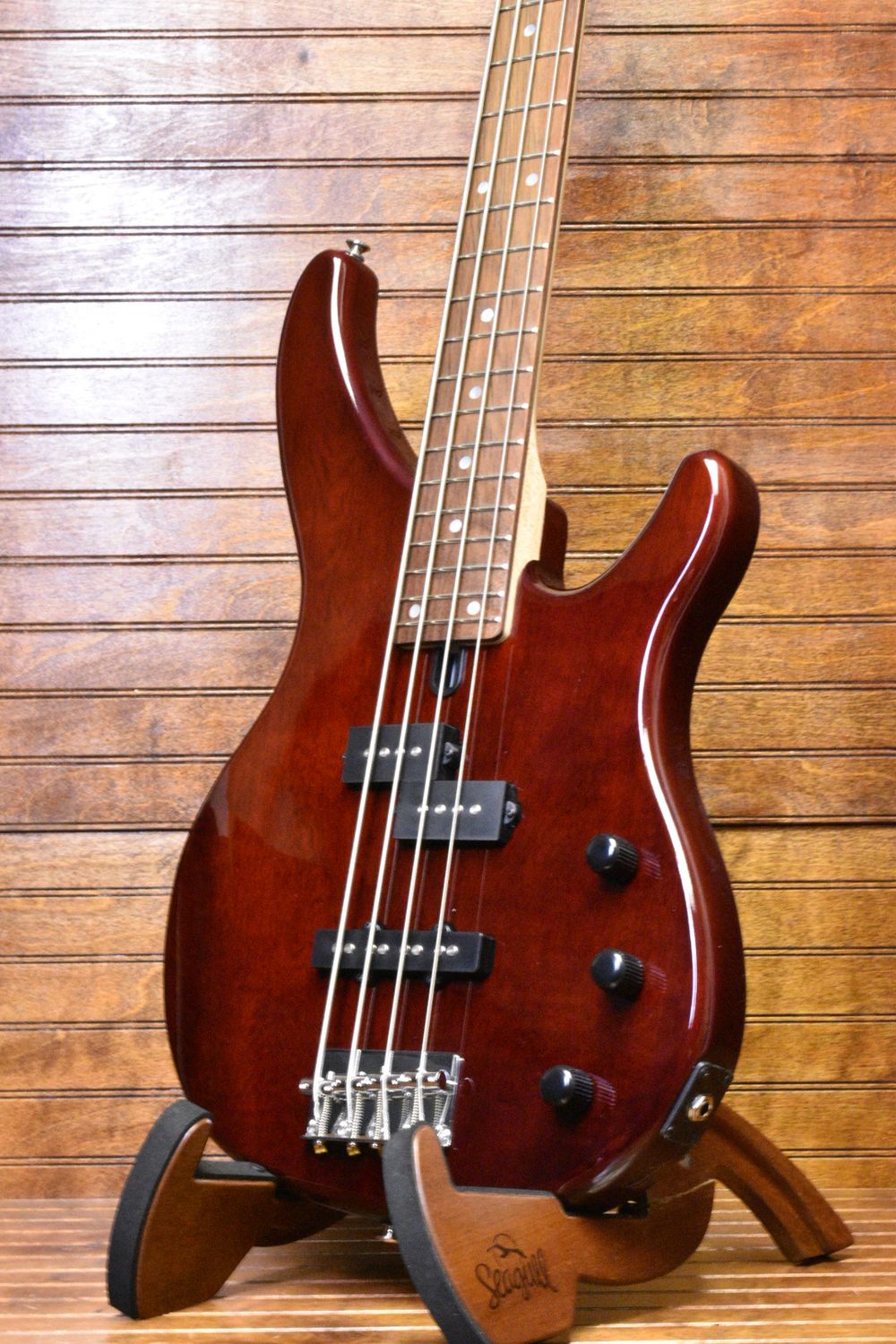 Yamaha TRBX174EW 4-String Bass, Root Beer