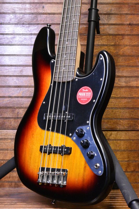 Squier Affinity Jazz Bass V, 3-Tone Sunburst