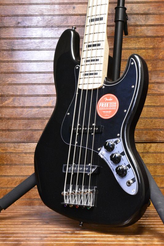 Squier Affinity Active Jazz Bass V, Black Metallic
