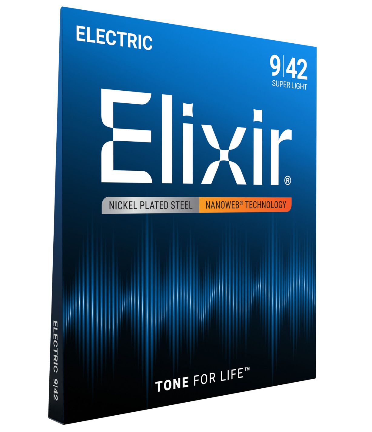 Elixir 12002 Nanoweb Nickel Plated Steel, 9-42