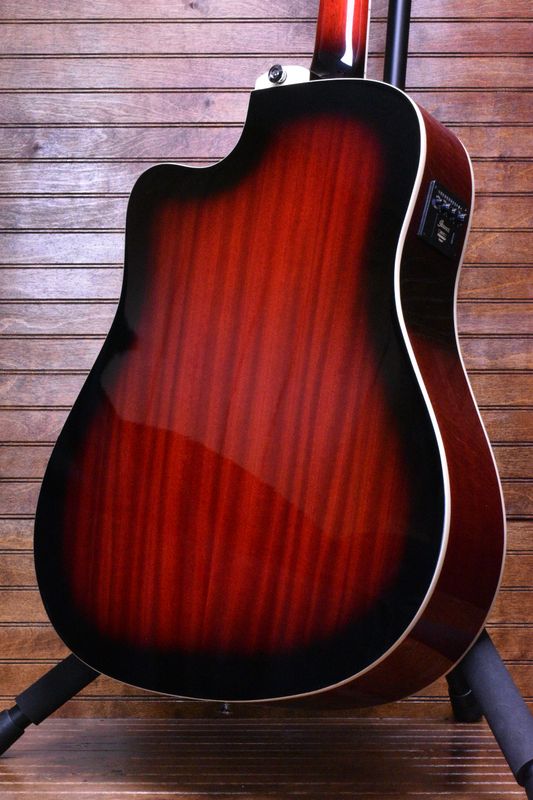 Ibanez PF28ECE Acoustic Guitar, Transparent Red