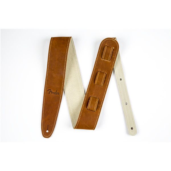 Fender Ball Glove Leather Strap, Brown, 2.5"