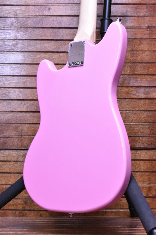 Squier Sonic® Mustang® HH, Maple Fingerboard, White Pickguard, Flash Pink