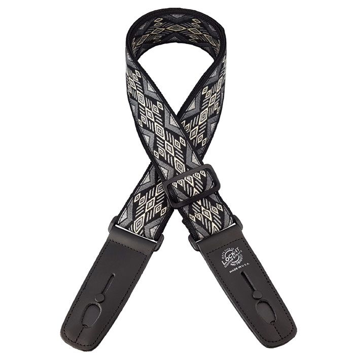 Lock-It 2" Vintage Series Guitar Strap, Carbon Canyon