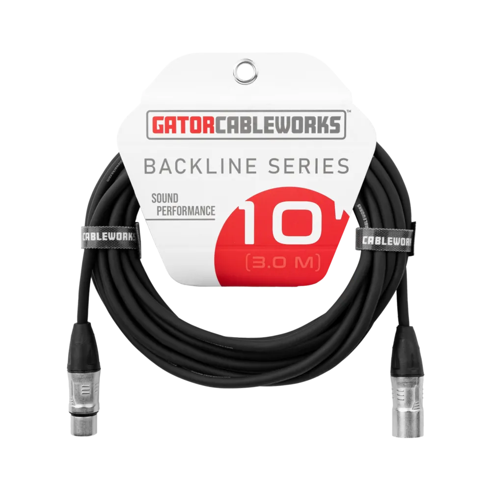 Gator 10 Foot XLR Microphone Cable