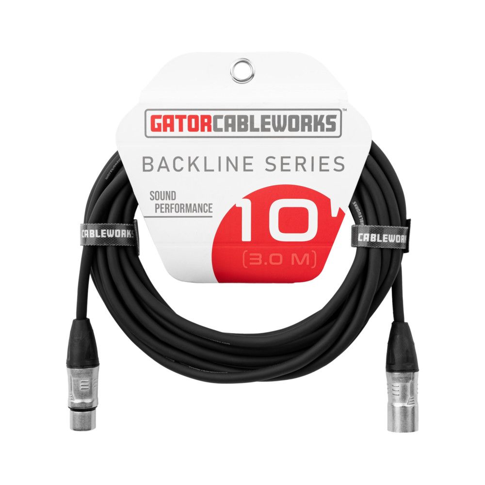 Gator 10 Foot XLR Microphone Cable