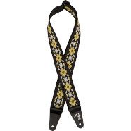 Fender Pasadena Woven Strap, Yellow Clover, 2"