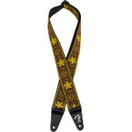Fender Pasadena Woven Strap, Yellow Wallflower, 2"