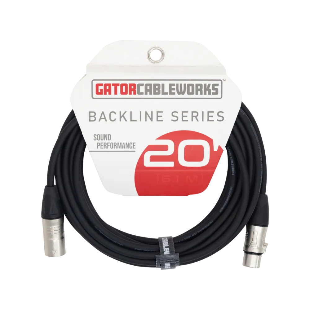 Gator 20 Foot XLR Microphone Cable