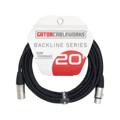 Gator 20 Foot XLR Microphone Cable