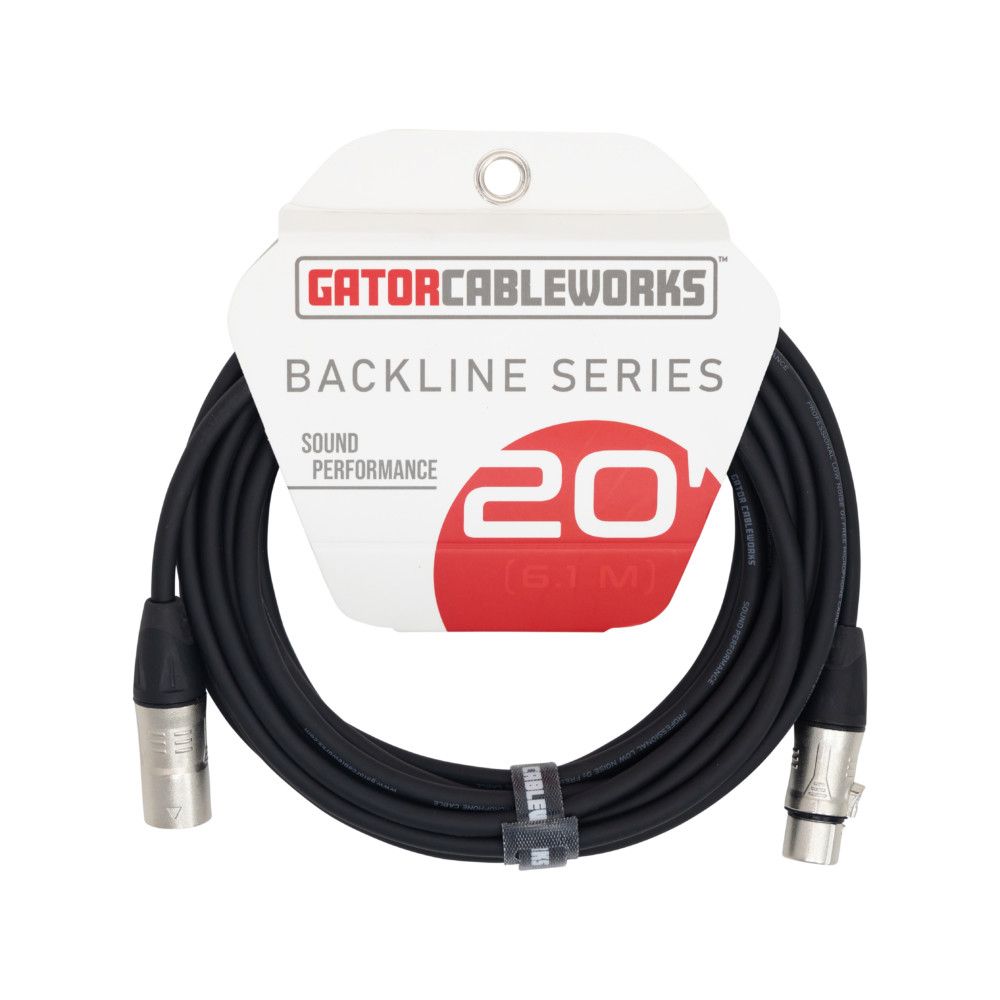 Gator 20 Foot XLR Microphone Cable