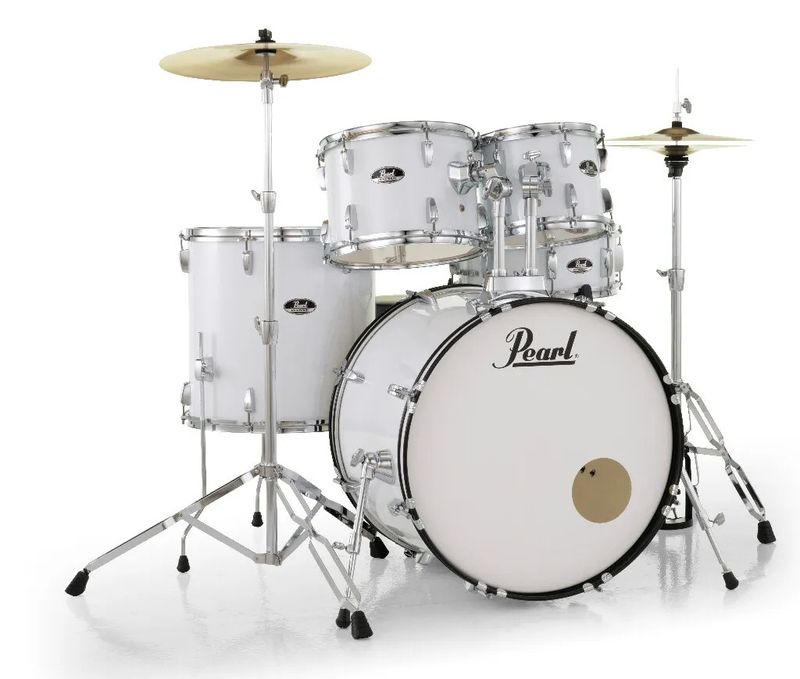 Pearl Roadshow 5-Piece Drumkit with Hardware, White