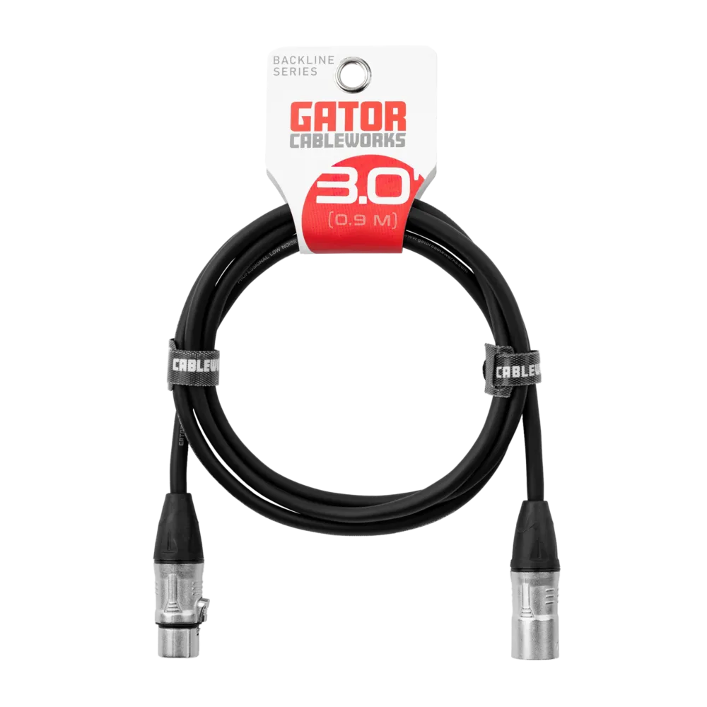 Gator 3 Foot XLR Microphone Cable