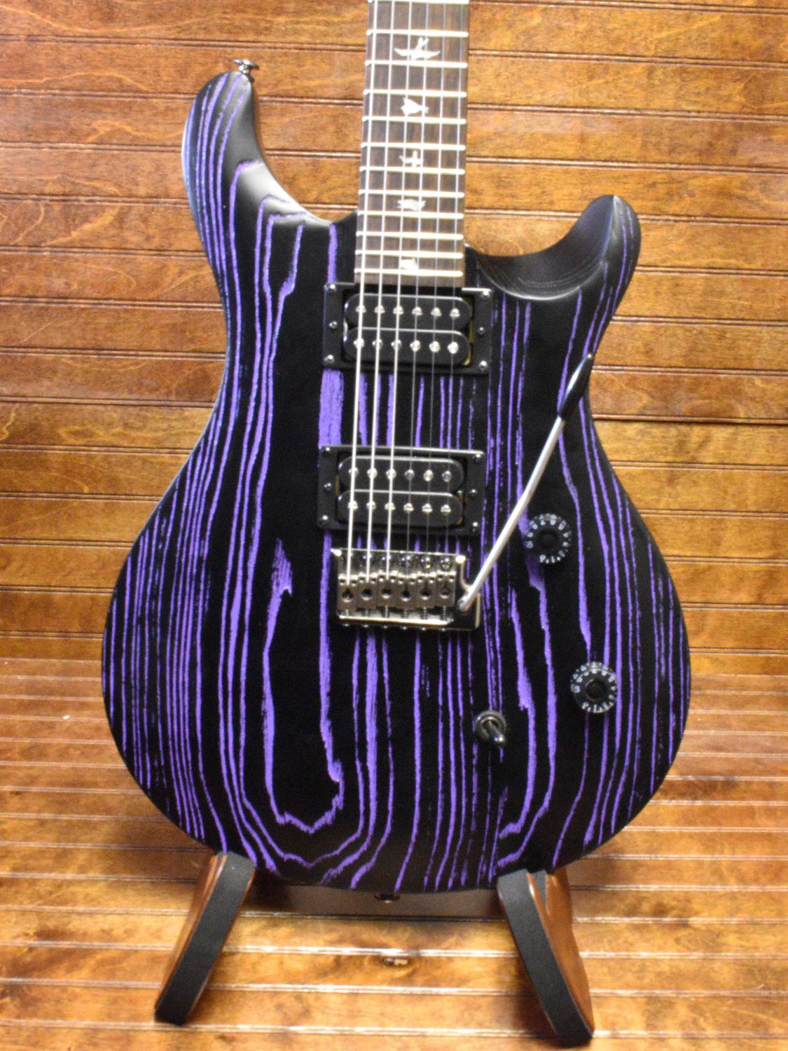 PRS SE Sandblasted Swamp Ash, Purple