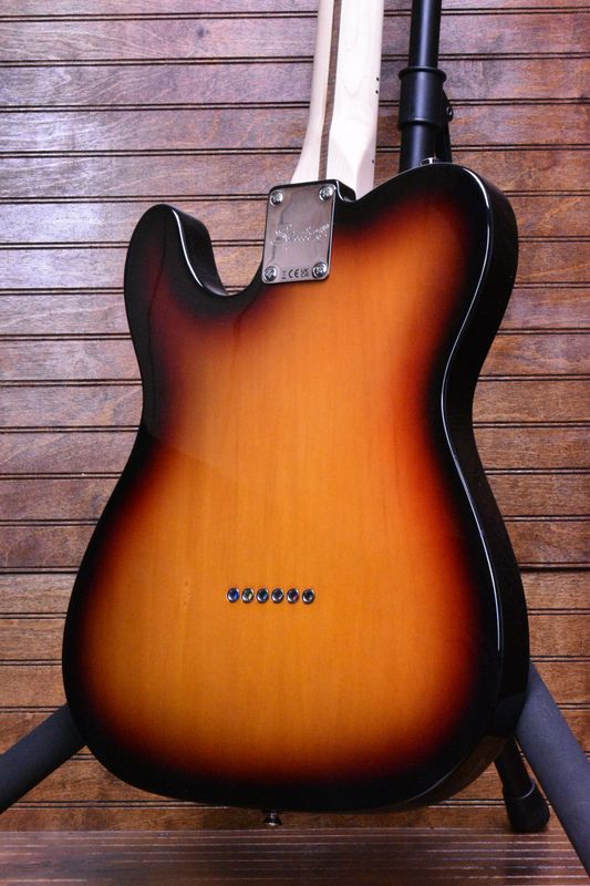 Squier Affinity Series® Telecaster® Thinline, Maple Fingerboard, White Pickguard, 3-Color Sunburst