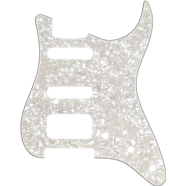 Fender Pickguard, Stratocaster® H/S/S, 11-Hole Mount, Aged White Moto, 4-Ply