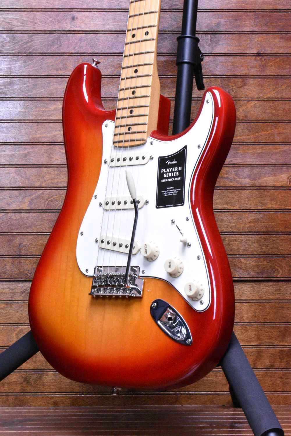 Fender Player II Stratocaster®, Maple Fingerboard, Aged Cherry Burst