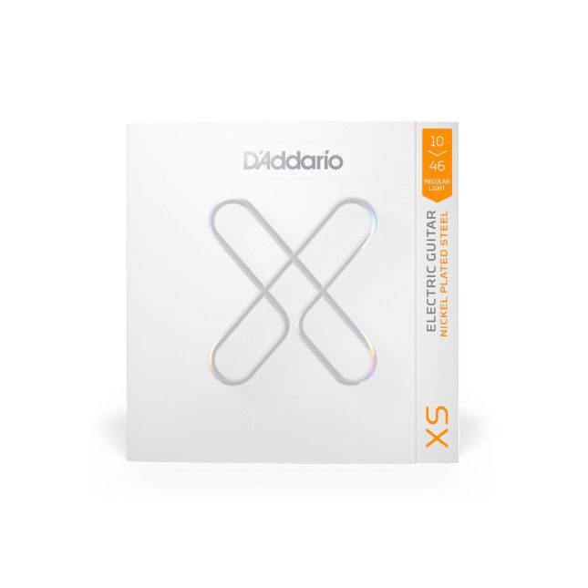 D'Addario XS Series 10-46 Regular Light, Nickel Coated Electric Guitar Strings