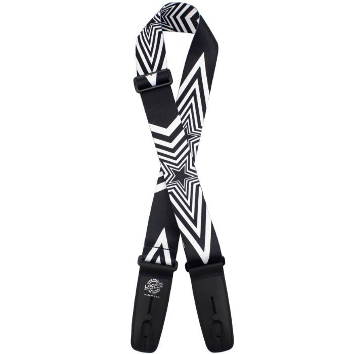 Lock-It 2" Poly Plush Guitar Strap, Big Star