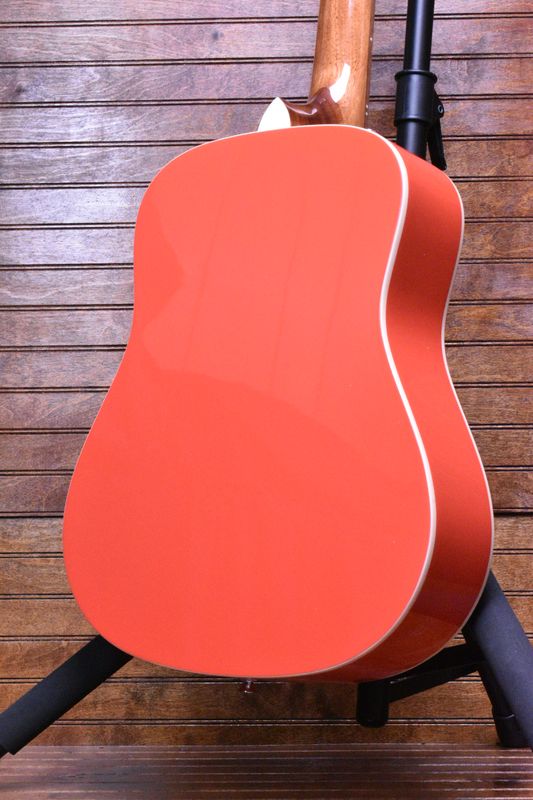 Fender California Standard Redondo™ Mini with Bag, Spruce Top, Fiesta Red