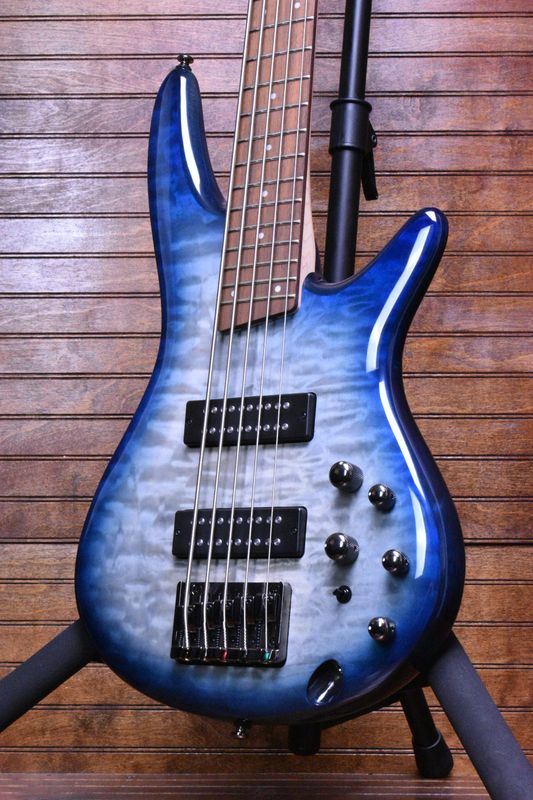 Ibanez SR405EQM Standard 5‑String Bass in Sapphire Blue