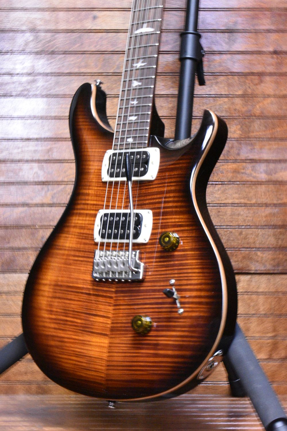 PRS SE Custom 24, Black Gold Sunburst