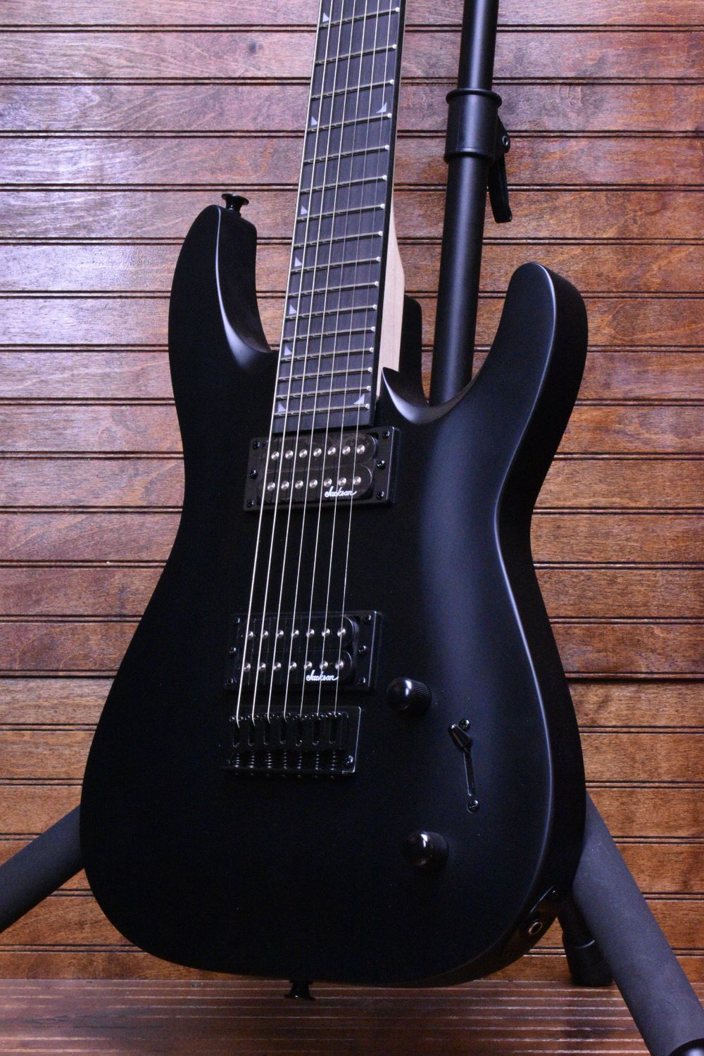 Jackson JS Series Dinky® Arch Top JS22-7 DKA HT, Amaranth Fingerboard, Satin Black