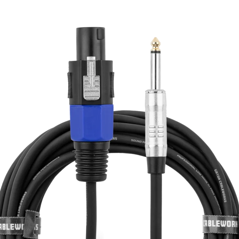 Gator 25' TS to Twist Lock Connector Speaker Cable