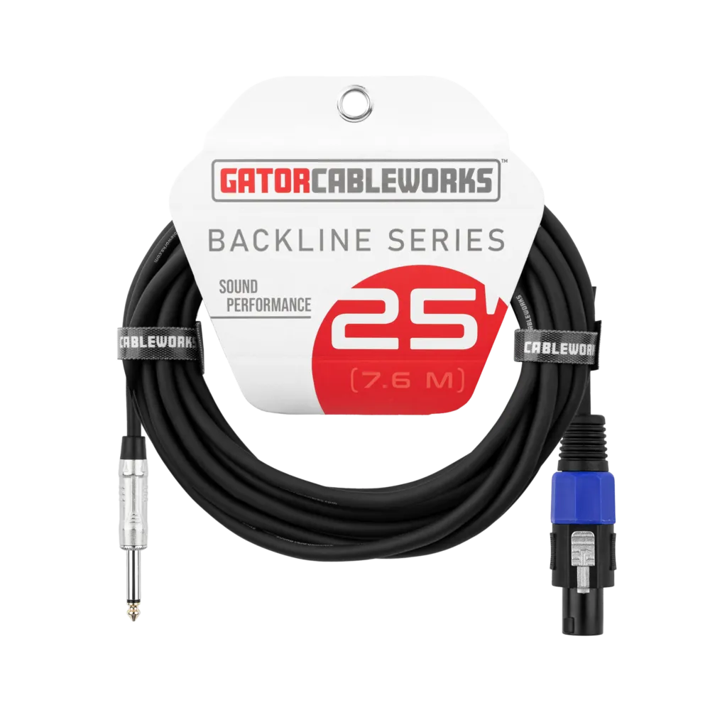 Gator 25' TS to Twist Lock Connector Speaker Cable