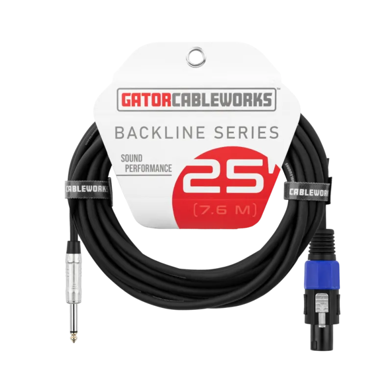 Gator 25' TS to Twist Lock Connector Speaker Cable