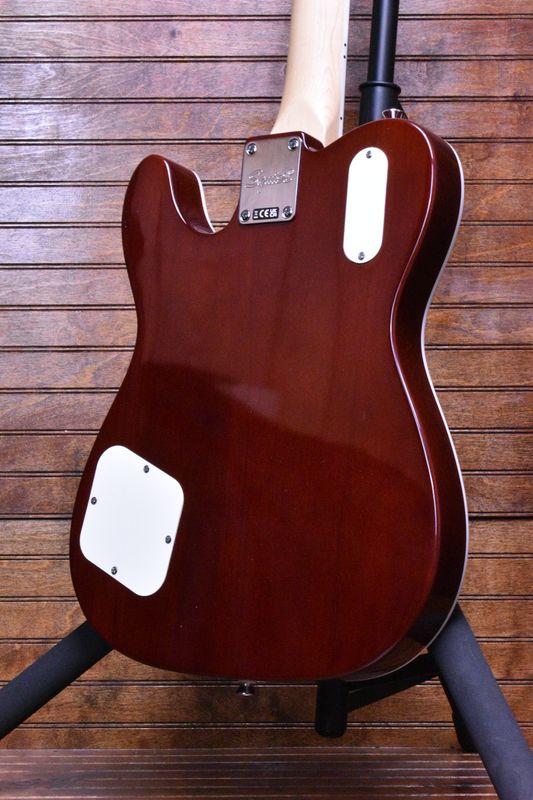 Squier Paranormal Troublemaker Telecaster® Deluxe Bigsby®, Laurel Fingerboard, Parchment Pickguard, Honey Sunburst