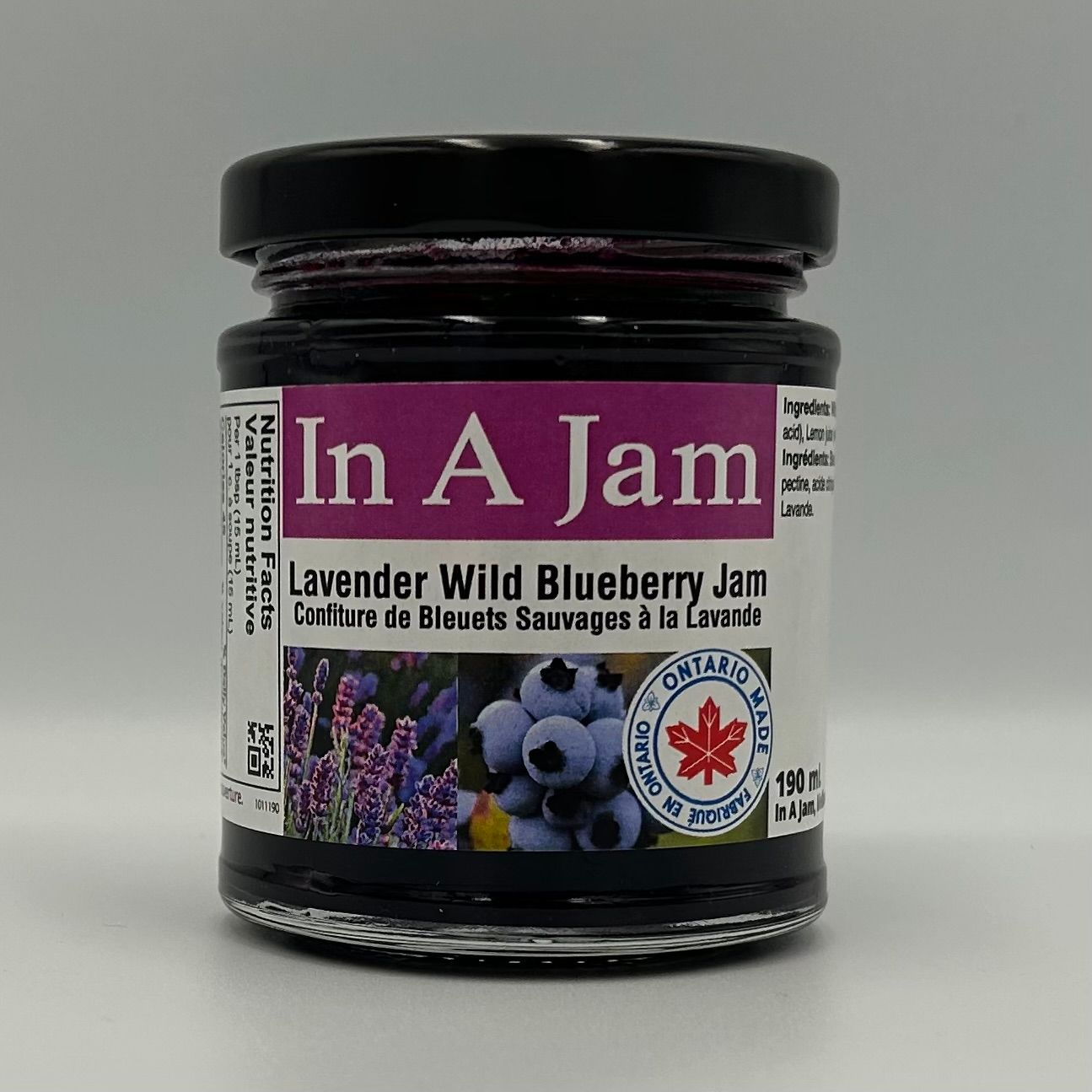 Lavender Wild Blueberry Jam 190 mL