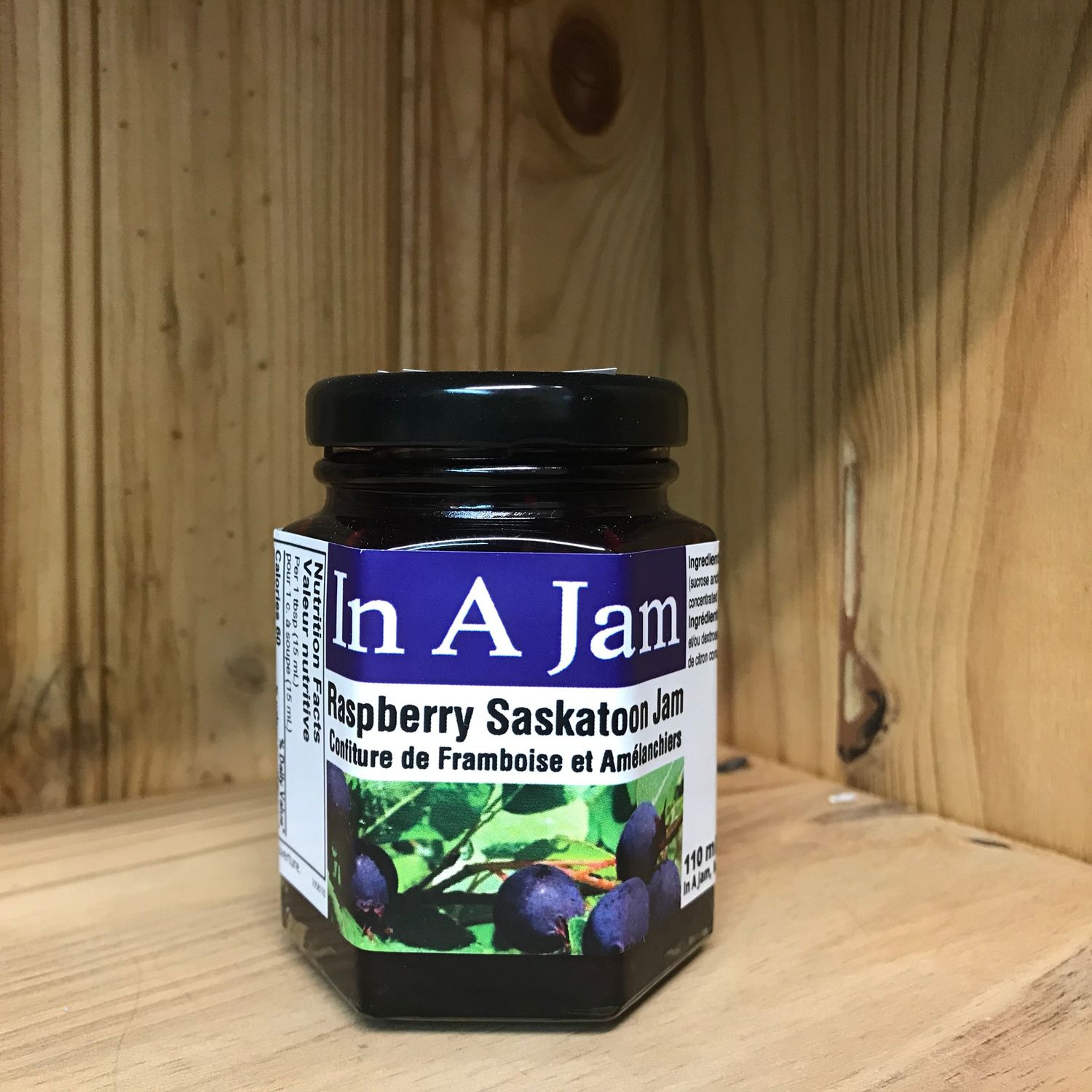 Raspberry Saskatoon Jam 110 mL